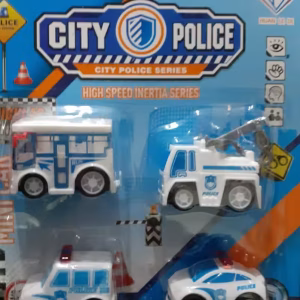 Toptan city police kartela 4 lü çek bırak araba set