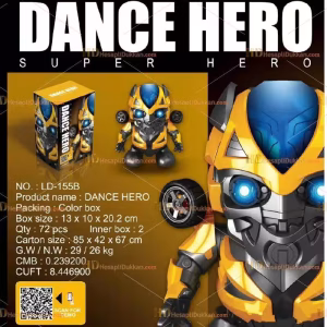 Toptan dans eden kahraman oyuncak robot bumble bee