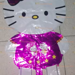 Toptan dev hello kittie pembe helyum folyo uçan balon