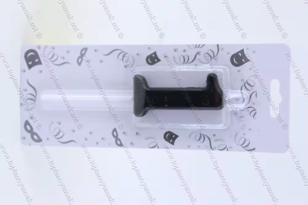 Toptan doğum günü mumu tüm rakamlar küçük boy siyah