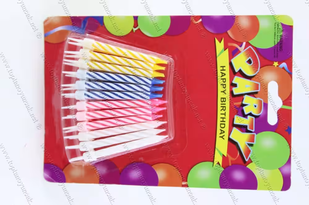 Toptan doğum günü pasta mumu 24 lü paket