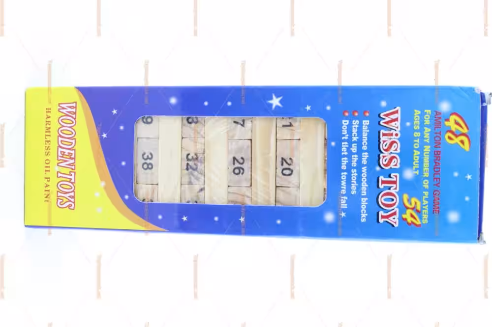 Toptan eğitici ahşap oyuncak rakamlı jenga oyunu