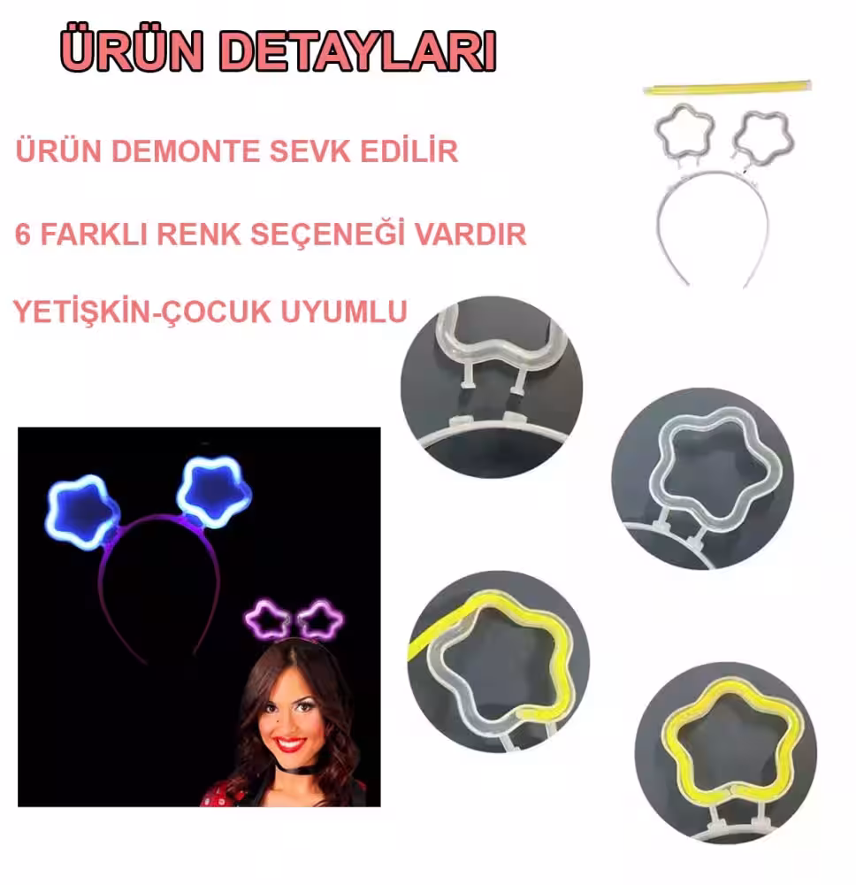Toptan Fosforlu Yıldız Taç