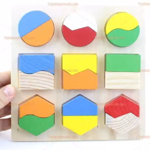 Toptan geometri ahşap eğitici oyuncak