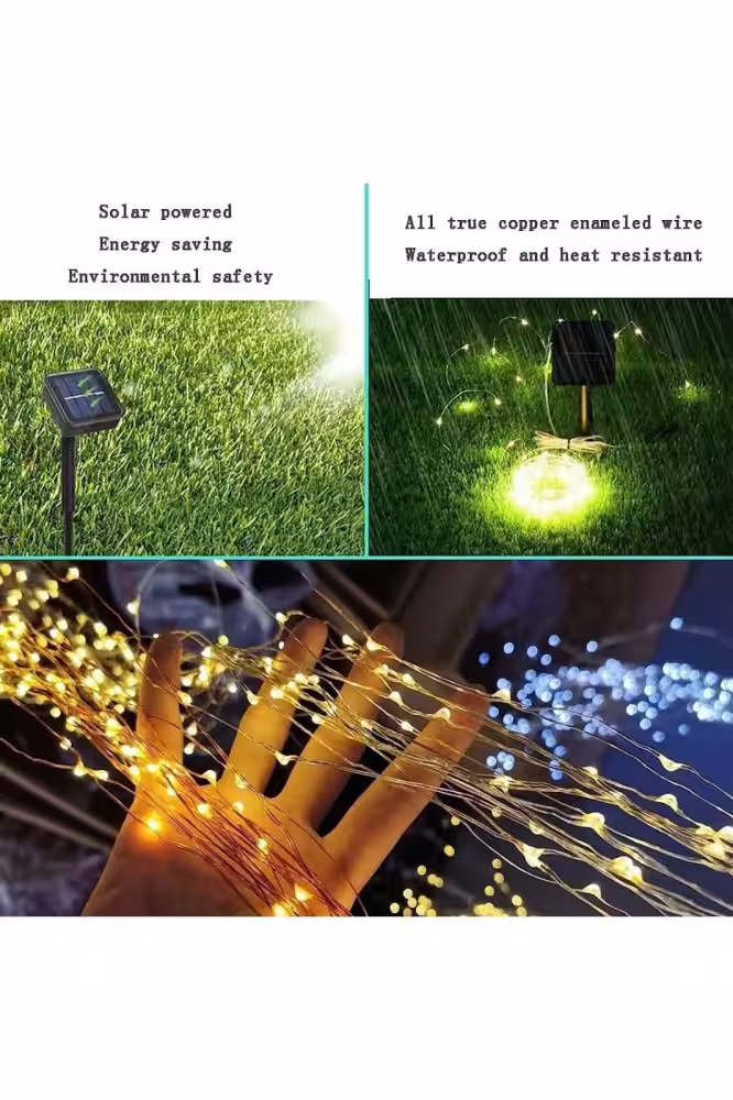 Toptan Güneş Enerjili Peri Işıkları 200LED
