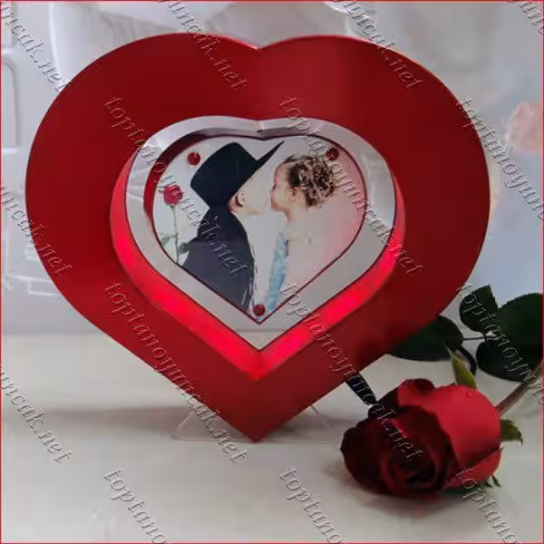 Toptan Heart Shaped Manyetik Uçan Kalp Fotoğraf Çerçevesi