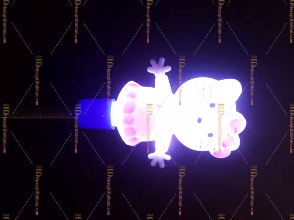 Toptan ışıklı hello kitty çubuk