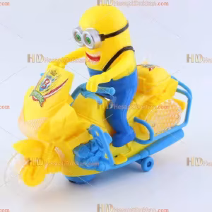 Toptan ışıklı oyuncak motosiklet minyon minion