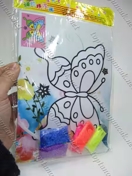 Toptan jel kum boyama parlak renkler