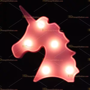 Toptan kaktüs led lamba küçük unicorn pembe