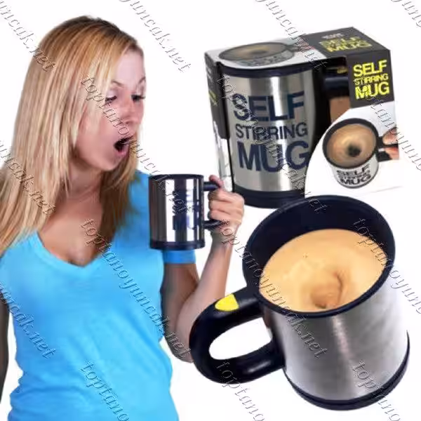 Toptan Karıştırıcı Özellikli Mikser Kupa Bardak Self Stirring Mug