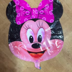 Toptan Küçük minnie kafa folyo balon
