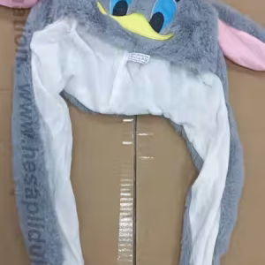 Toptan kulakları hareketli ışıklı şapka coyote