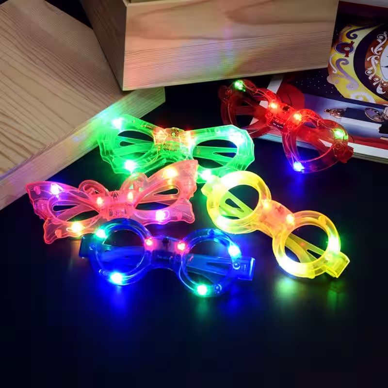 Toptan LED Işıklı Parti Gözlükleri