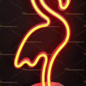 Toptan Led neon lamba Çift Yüz Flamingo