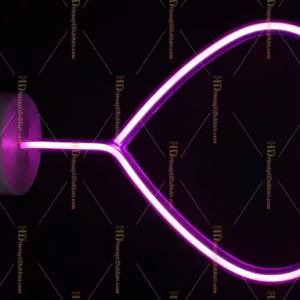 Toptan Led neon lamba Çift Yüz Kalp
