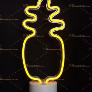 Toptan Led Neon Lamba Sarı Ananas