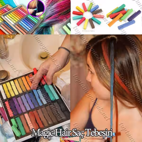 Toptan Magic Hair Saç Tebeşiri 24 Renk