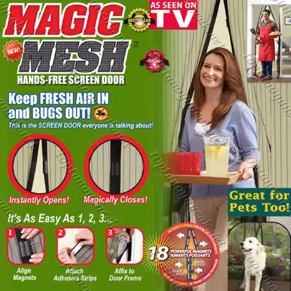Toptan Magic Mesh Mıknatıslı Kapı Sinekliği