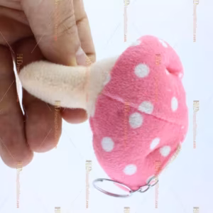 Toptan makine peluş anahtarlık mini mantar