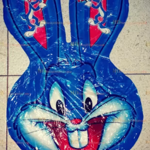Toptan mavi tavşan kafa helyum folyo uçan balon