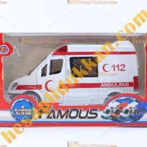 Toptan metal ambulans oyuncak promosyon çek bırak