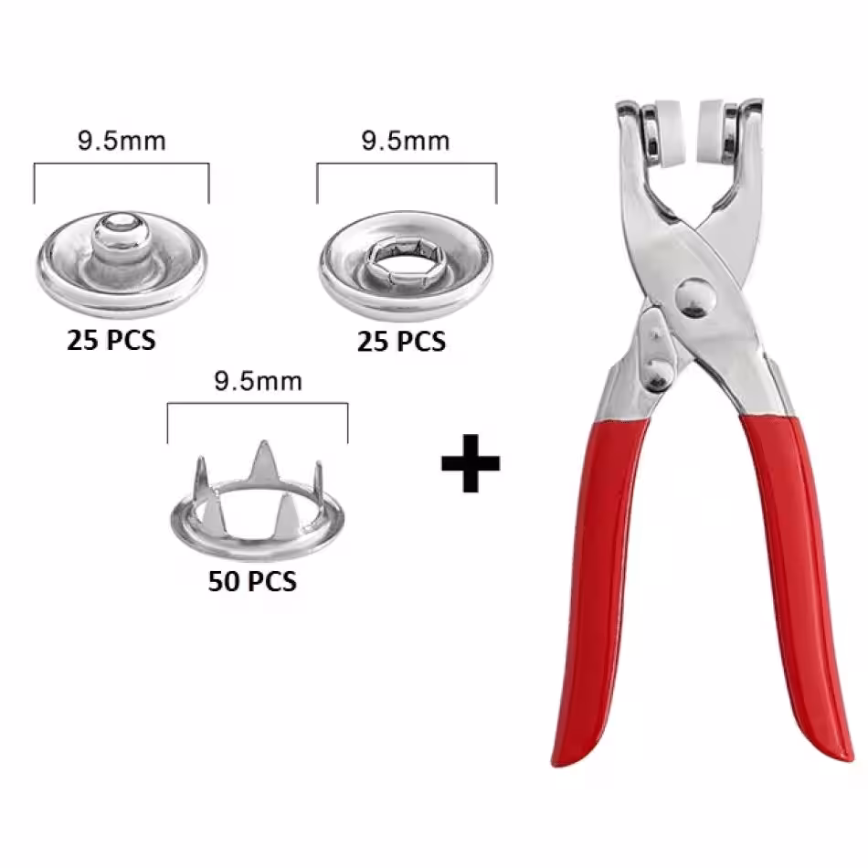 Toptan Metal Çıtçıtlı Pense Seti