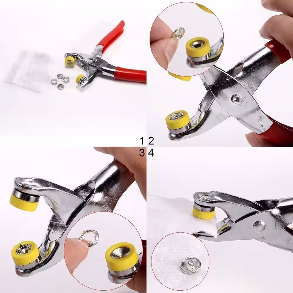 Toptan Metal Çıtçıtlı Pense Seti