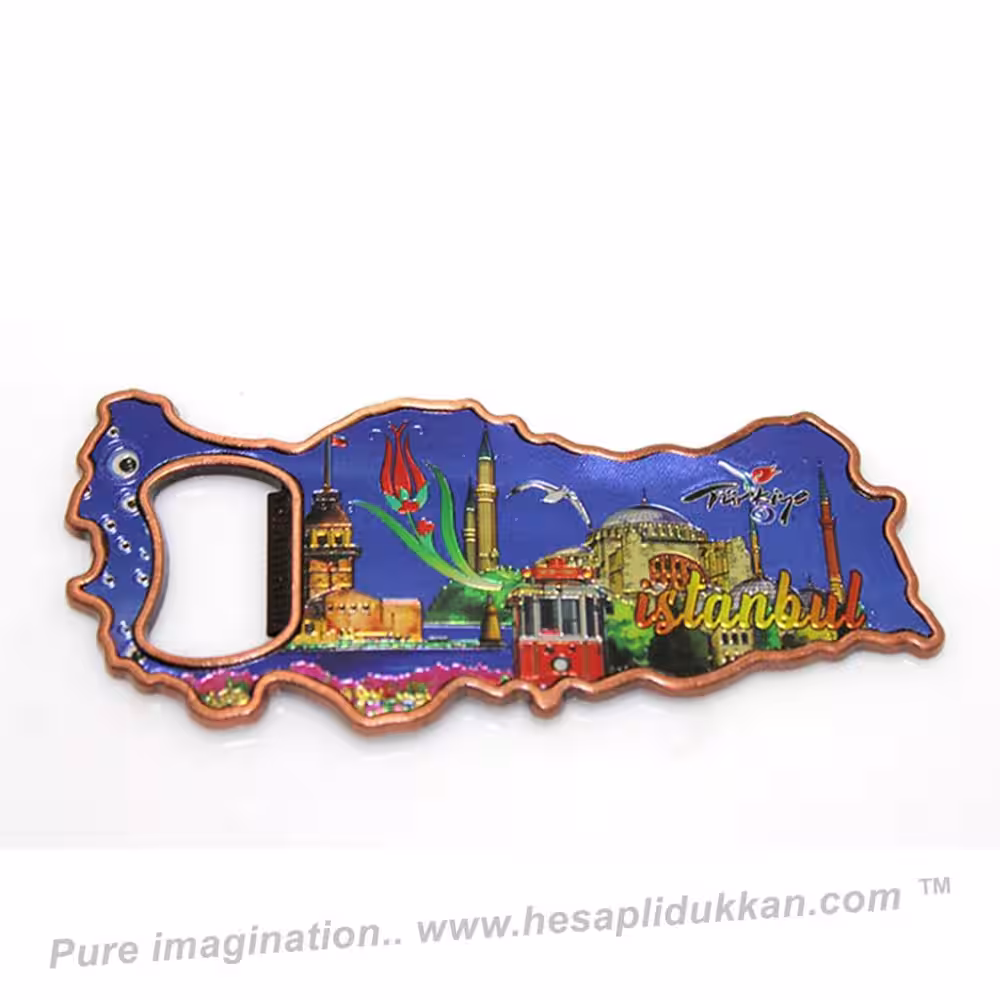 Toptan Metal İstanbul Temalı Yöresel Açacak SM44624