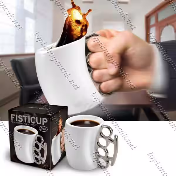 Toptan Muşta Tutacaklı Kupa Bardak
