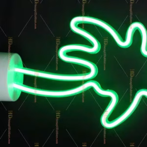 Toptan neon lamba yeşil palmiye ağacı