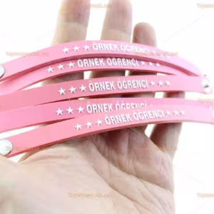 Toptan öğrenci motivasyon bileklik pembe