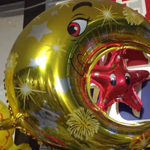 Toptan orta ay yıldız folyo balon