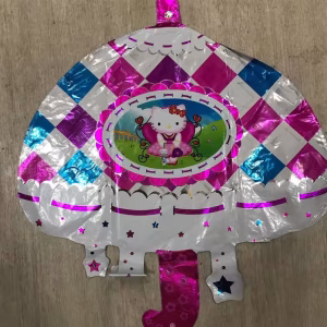 Toptan orta hello kitty şemsiye folyo balon
