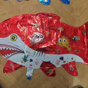 Toptan orta kırmızı köpek balığı folyo balon