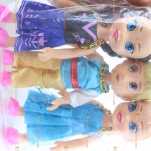Toptan oyuncak bebek üçlü frozen set yeni model