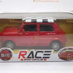 Toptan oyuncak kutulu mini cooper araba metal çek bırak kırmızı