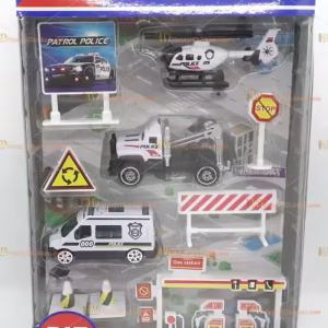 Toptan oyuncak kutulu polis araçları seti