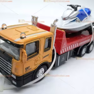 Toptan oyuncak taşıyıcı araç araba jetski çek bırak metal plastik