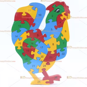 Toptan parçalı ahşap yapboz puzzle horoz