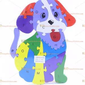 Toptan parçalı ahşap yapboz puzzle köpek