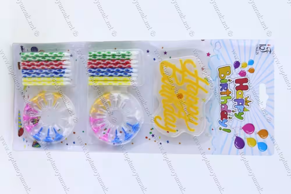 Toptan pasta doğum günü mumu 24 lü paket