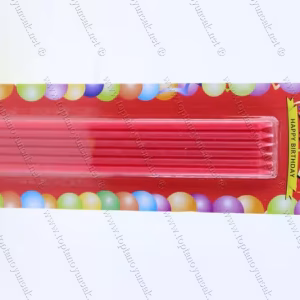 Toptan pasta doğum günü mumu stick kırmızı