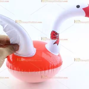 Toptan plastik hayvan şişme balon kuğu beyaz kırmızı