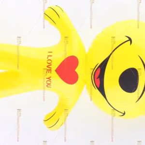 Toptan plastik hayvan şişme balon sarı ayıcık