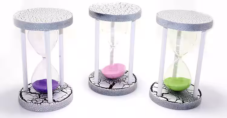 Toptan promosyon Ahşap kum saati 19 cm