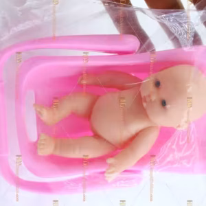 Toptan promosyon oyuncak bebek pusetli plastik küçük