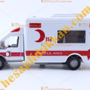 Toptan promosyon oyuncak Sesli kapıları açılan ambulans