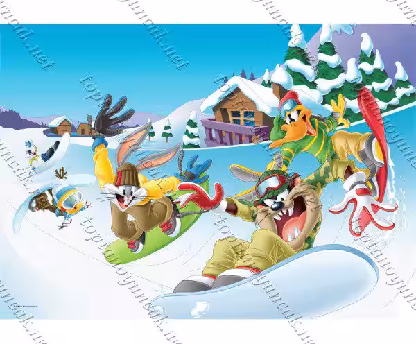 Toptan puzzle yapboz lisanslı 50 parça Bugs Bunny