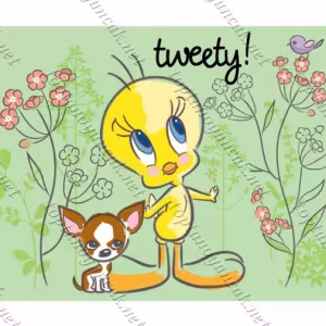 Toptan puzzle yapboz lisanslı 50 parça Tweety